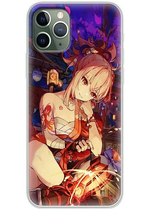 Чехол силиконовый с картинкой на iphone 11 pro (аниме, anime)