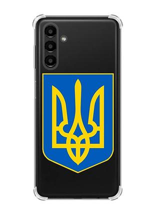 Чехол с утолщёнными углами для samsung galaxy a04s/a13 5g :: тризуб украина (принт 256)