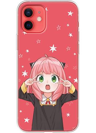 Чехол силиконовый с картинкой на iphone 12 mini (аниме, anime)