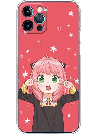 Чехол силиконовый с картинкой на iphone 12 pro (аниме, anime)