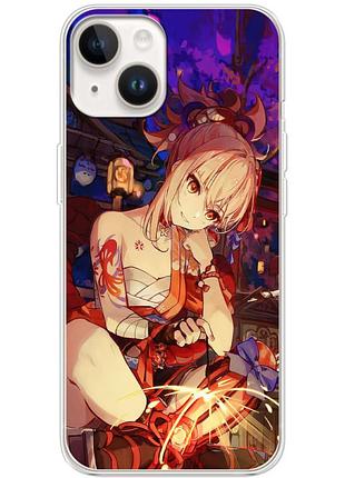 Чохол силіконовий з картинкою на iphone 14 plus (аніме, anime)