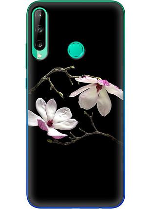 Чехол силиконовый с картинкой на huawei p40 lite e (цветок, монголия)