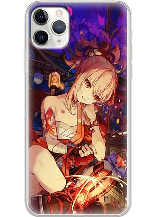 Чехол силиконовый с картинкой на iphone 11 pro max (аниме, anime)