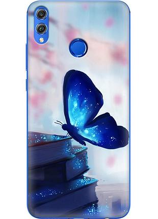 Чехол силиконовый с картинкой на huawei honor 8x (бабочка)