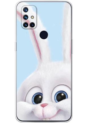Чохол силіконовий з картинкою на oneplus nord n10 (кролик сніжок)