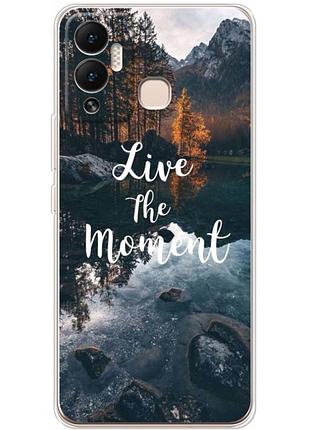 Чехол силиконовый с картинкой на infinix hot 12 play (природа, озеро в горах)