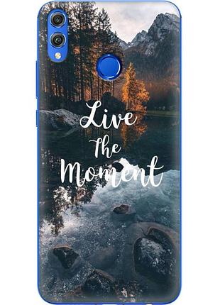 Чохол силіконовий з картинкою на huawei honor 8x (природа, озеро в горах)