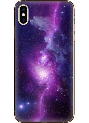 Чехол силиконовый с картинкой на iphone xs max (космос)