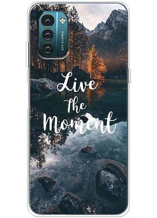 Чохол силіконовий з картинкою на nokia g21 (природа, озеро в горах)