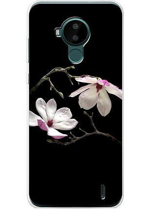Чохол силіконовий з картинкою на nokia c30 (квітка, манголія)