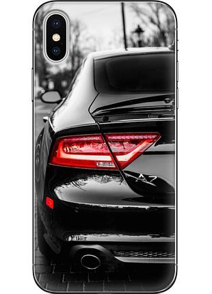 Чехол силиконовый с картинкой на iphone xs (машина, audi a7)