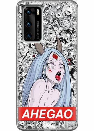 Чехол силиконовый с картинкой на huawei p40 (аниме, anime)