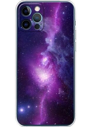 Чехол силиконовый с картинкой на iphone 12 pro (космос)