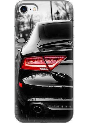Чехол силиконовый с картинкой на iphone se 2020 (машина, audi a7)