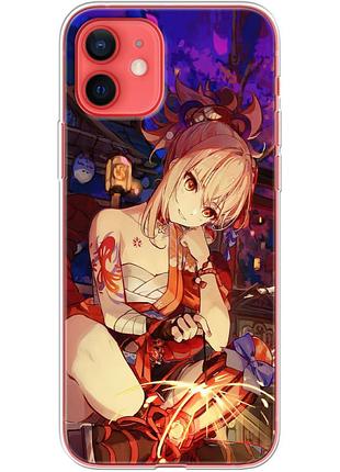 Чехол силиконовый с картинкой на iphone 12 mini (аниме, anime)