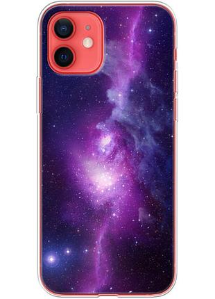 Чехол силиконовый с картинкой на iphone 12 mini (космос)