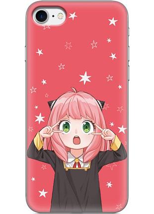 Чехол силиконовый с картинкой на iphone 8 (аниме, anime)