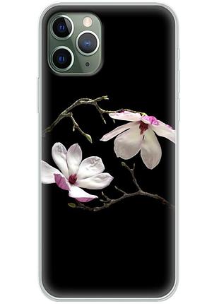 Чехол силиконовый с картинкой на iphone 11 pro (цветок, монголия)