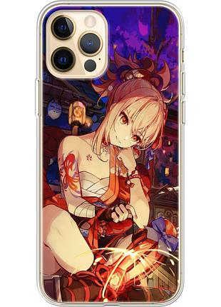 Чехол силиконовый с картинкой на iphone 12 pro max (аниме, anime)