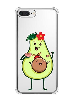Чохол з потовщеними кутами на iphone 7 plus/ iphone 8 plus :: малюк авокадо (принт 309)