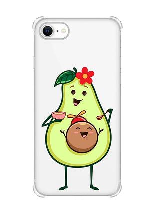 Чохол з потовщеними кутами на iphone 7/ 7s/ 8/ 8s :: малюк авокадо (принт 309)