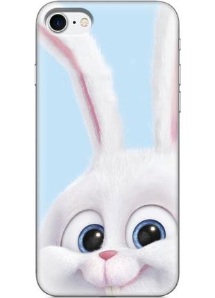Чохол силіконовий з картинкою на iphone 8 (кролик сніжок)