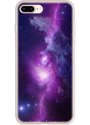 Чехол силиконовый с картинкой на iphone 8 plus (космос)