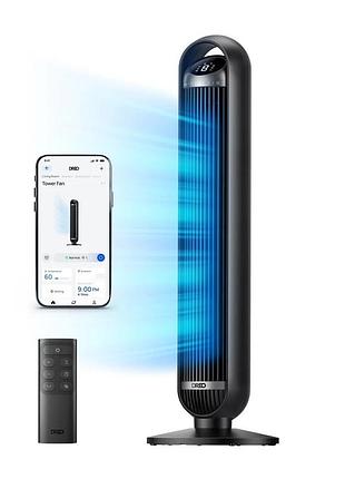 Вентилятор колонный (башенный) dreo dr-htf013s smart wi-fi (8 скоростей, dc-мотор, дистанционное управление, таймер, черный)