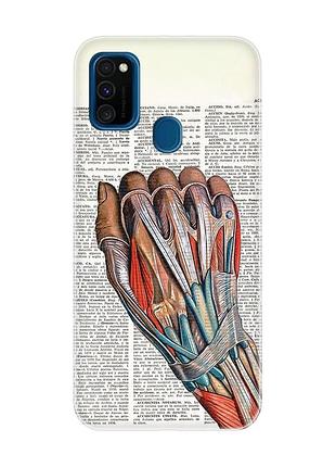 Чехол на samsung galaxy m30s/м21 :: анатомия руки (принт 298)