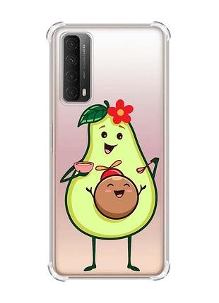 Чохол з потовщеними кутами на huawei p smart 2021 :: малюк авокадо (принт 309)