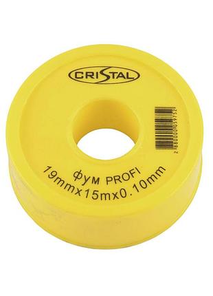 Фум лента тефлоновая profi s-1201 (19*15*0,10) 76мм cristal