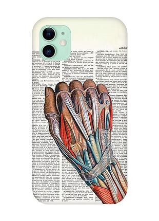 Чехол на apple iphone 11 (6,1) :: анатомия руки (принт 298)