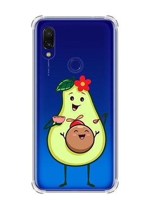 Чехол с утолщёнными углами для xiaomi redmi 7 :: малыш авокадо (принт 309)