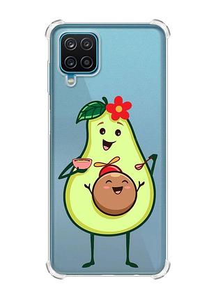 Чохол з потовщеними кутами на samsung a12 4g :: малюк авокадо (принт 309)