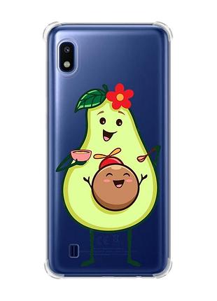 Чехол с утолщёнными углами для samsung galaxy a10 (2019)/a105 :: малыш авокадо (принт 309)