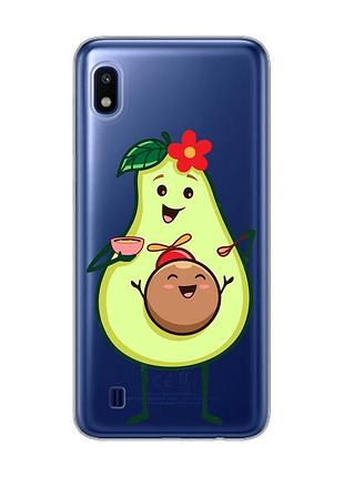 Прозрачный чехол на samsung galaxy a10 (2019) a105 :: малыш авокадо (принт 309)