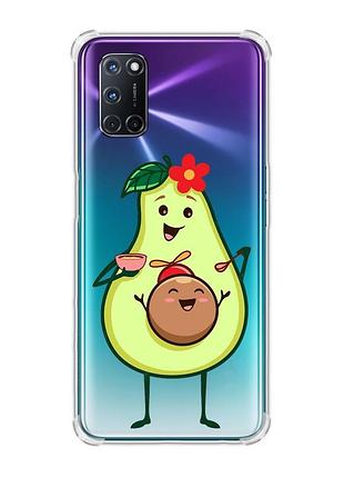 Чехол с утолщенными углами для oppo a52/ a72/ a92 :: малыш авокадо (принт 309)