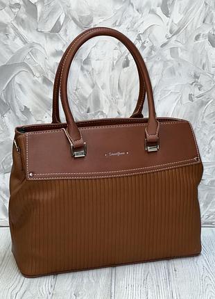 Сумка david jones 6124-3 коричневий