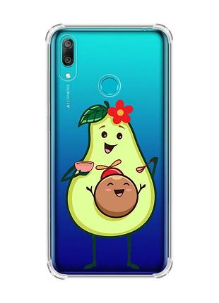 Чохол з потовщеними кутами huawei y7 2019/y7 prime 2019 :: малюк авокадо (принт 309)