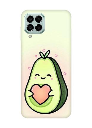 Чехол на samsung galaxy m33 5g :: кавай авокадо с сердечком (принт 310)