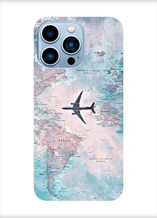 Чохол на apple iphone 13 pro max :: подорожі. карта (принт 317)