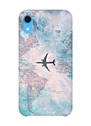 Чохол на iphone xr :: подорожі. карта (принт 317)