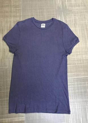 Zara 💙чоловічий одяг /фіолетово-синя футболка 💛38/м/46