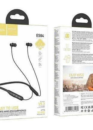 Навушники hoco es64 easy sound sport bluetooth (чорний) 37955