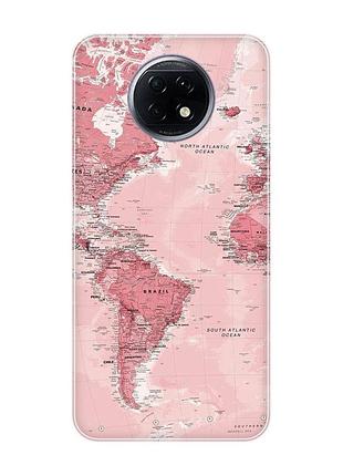 Чохол на xiaomi redmi note 9t/redmi note 9 5g :: подорожі. карта (принт 319)