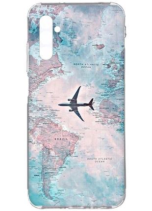 Чехол на samsung galaxy a34 5g/a346 :: путешествия. карта (принт 317)