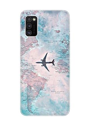Чохол на samsung galaxy a41 :: подорожі. карта (принт 317)