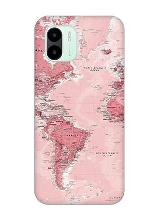 Чехол на xiaomi redmi a1 :: путешествия. карта (принт 319)