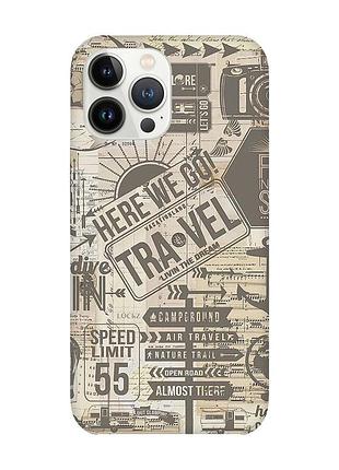 Чехол с защитой камеры на iphone 14 pro :: путешествия (принт 324)