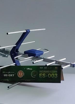 Антена eurosky es-003blue т2 зовнішня з підсилювачем